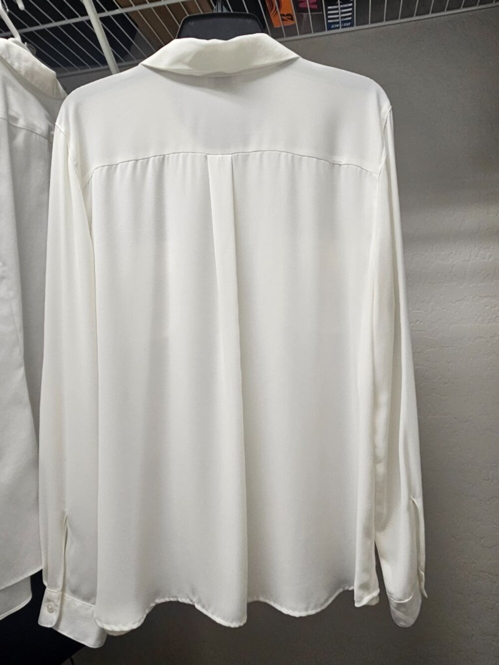 LOFT Button-Front Blouse - Ivory - Size XL - Picture 3 of 5